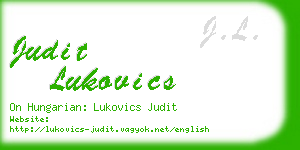 judit lukovics business card